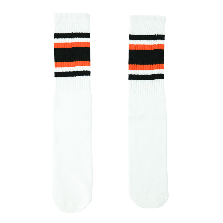 19インチ ラインチューブソックス  BLACK/ORANGE STYLE4(ONE SIZE / BLACK/ORANGE)