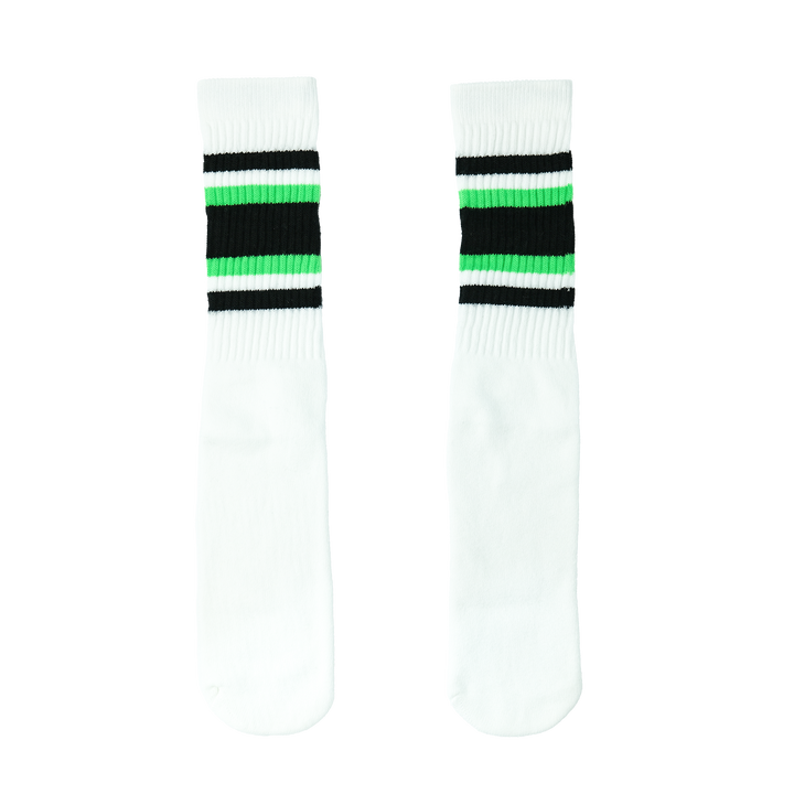 19インチ ラインチューブソックス  BLACK/NEON GREEN STYLE4(ONE SIZE / BLACK/NEON GREEN)