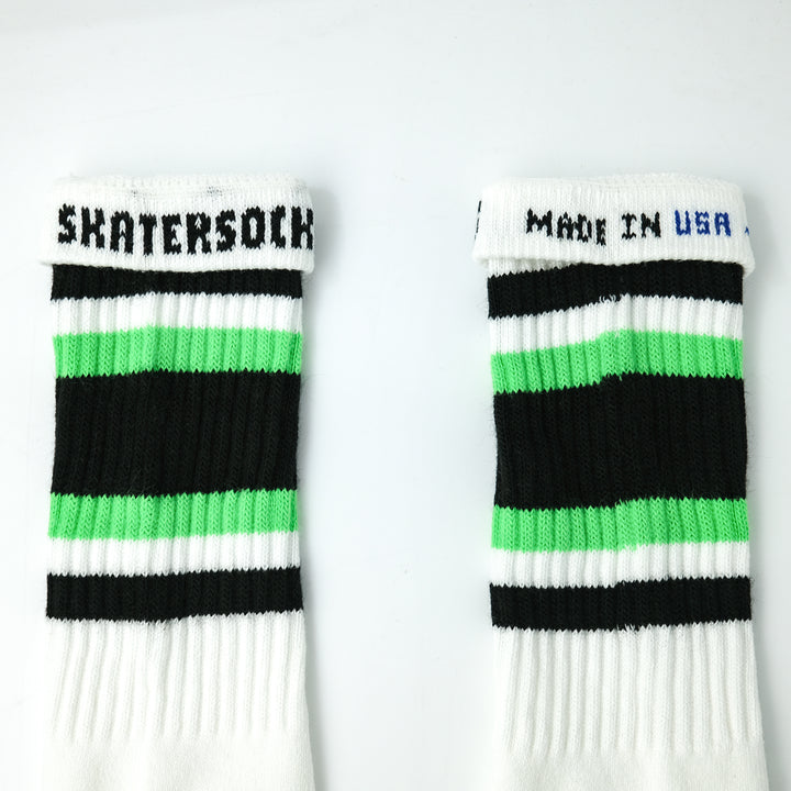 19インチ ラインチューブソックス  BLACK/NEON GREEN STYLE4(ONE SIZE / BLACK/NEON GREEN)