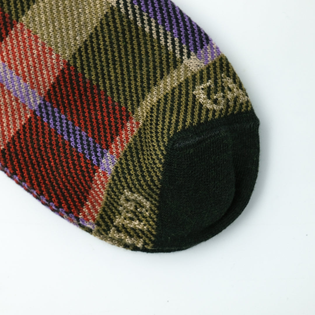 タータンパターン コットン ロングホーズ FORESTA