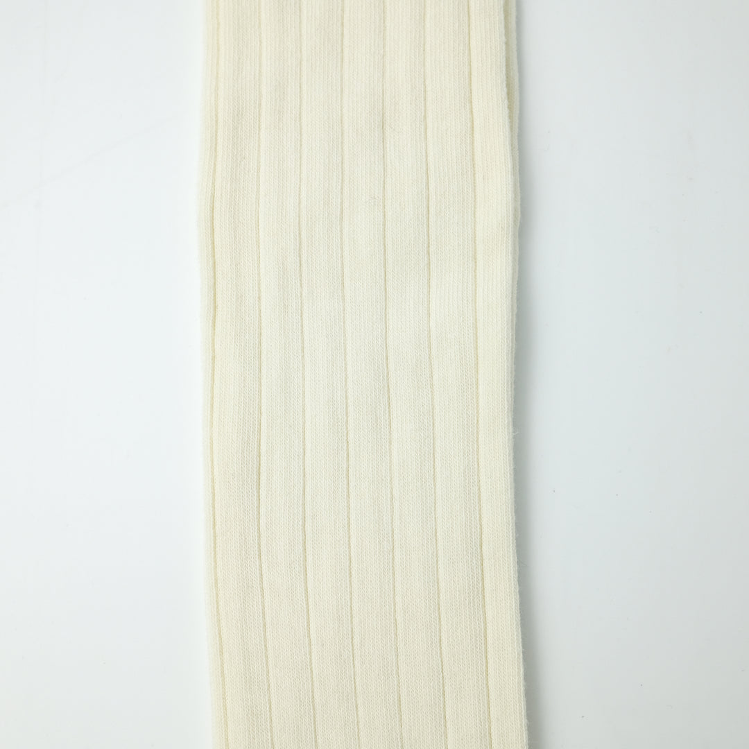 リブ コットン ロングホーズ PANNA