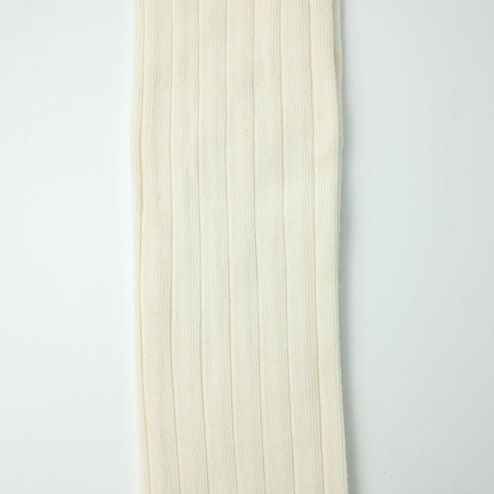 リブ コットン ロングホーズ PANNA