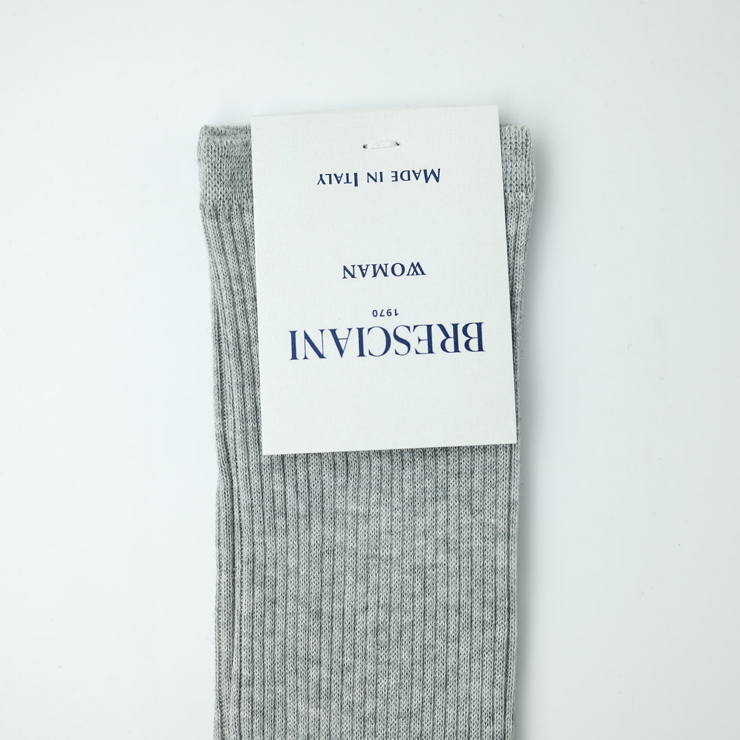 【WOMENS】THIN RIB SOCKS LIGHT GRAY