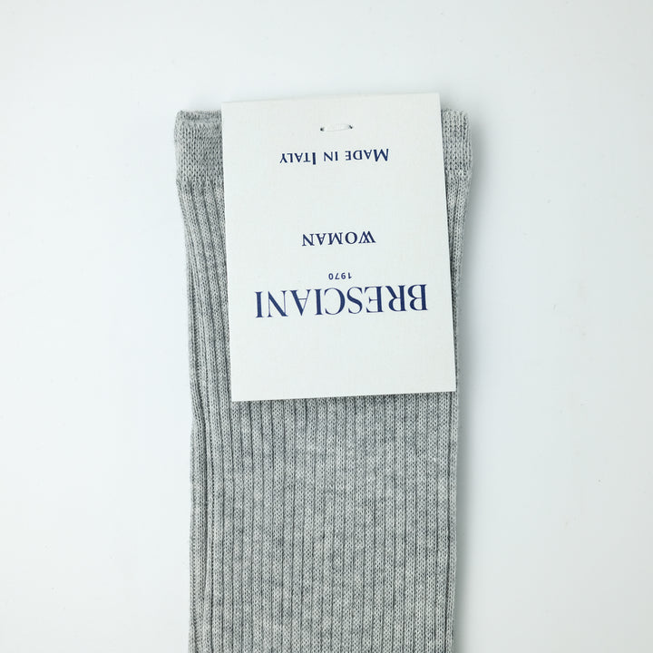 【WOMENS】THIN RIB SOCKS LIGHT GRAY