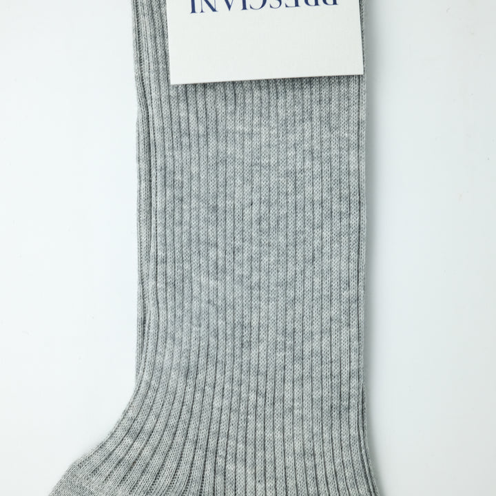 【WOMENS】THIN RIB SOCKS LIGHT GRAY