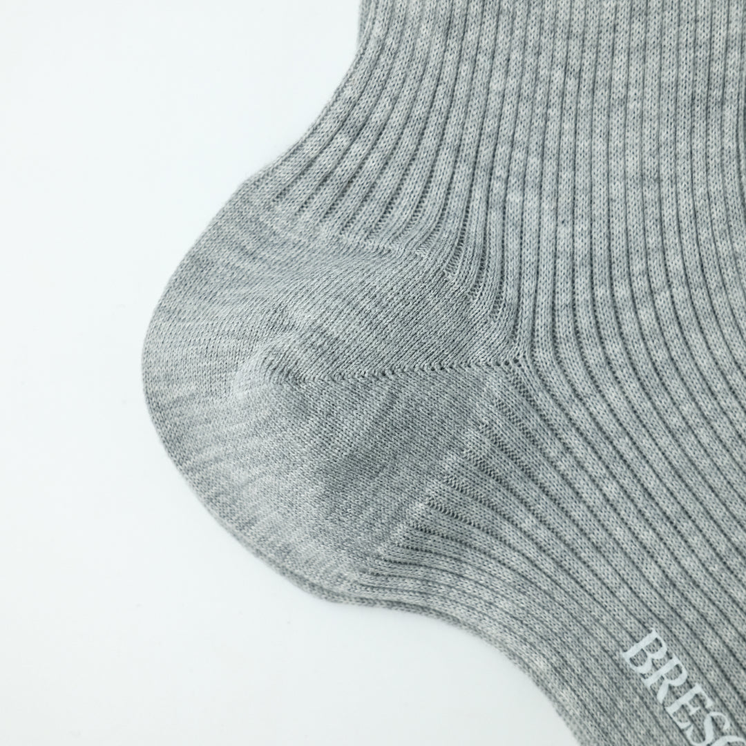 【WOMENS】THIN RIB SOCKS LIGHT GRAY