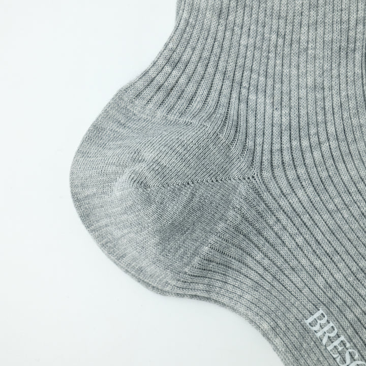 【WOMENS】THIN RIB SOCKS LIGHT GRAY