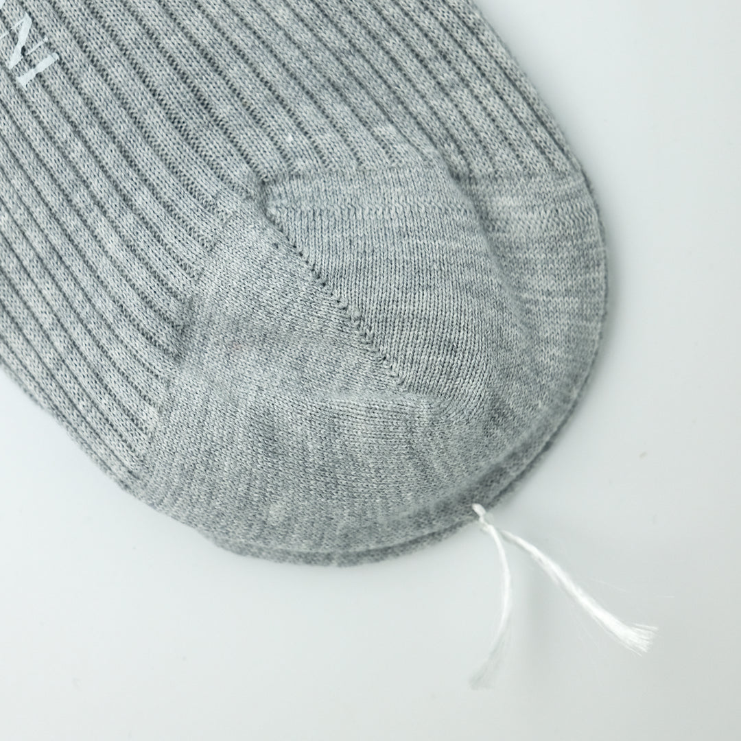 【WOMENS】THIN RIB SOCKS LIGHT GRAY