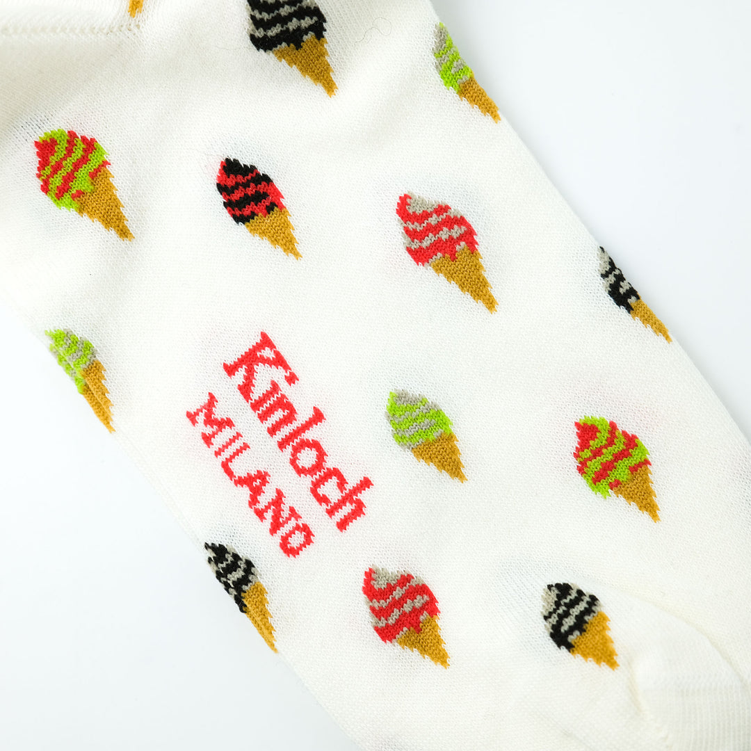 VENEZIA "ICE CREAM" ソックス WHITE