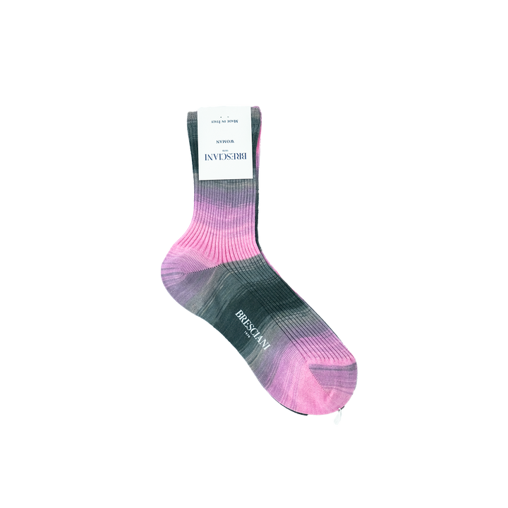【WOMENS】COLOR GRADATION RIB SOCKS CHICCIOBOT GRAY