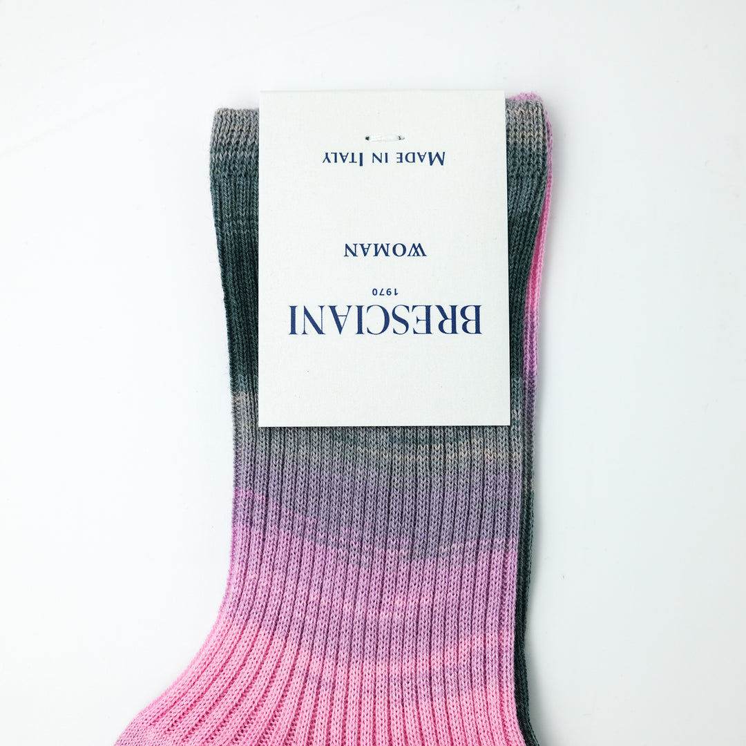 【WOMENS】COLOR GRADATION RIB SOCKS CHICCIOBOT GRAY