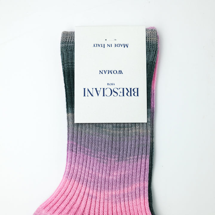 【WOMENS】COLOR GRADATION RIB SOCKS CHICCIOBOT GRAY