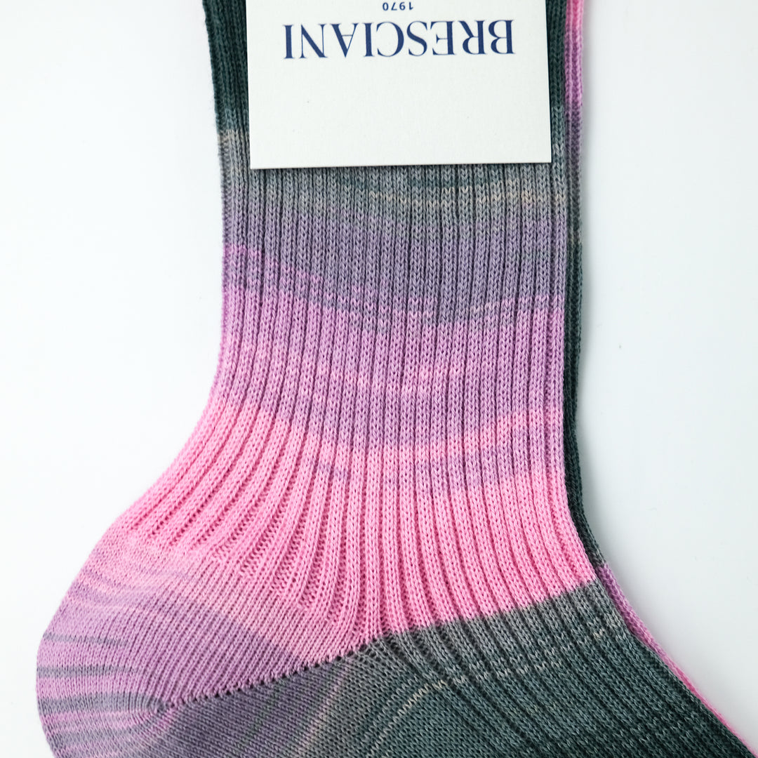 【WOMENS】COLOR GRADATION RIB SOCKS CHICCIOBOT GRAY