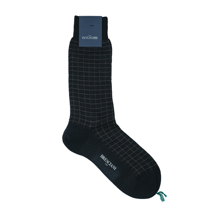 【MENS】BLOCK SOCKS BLACK