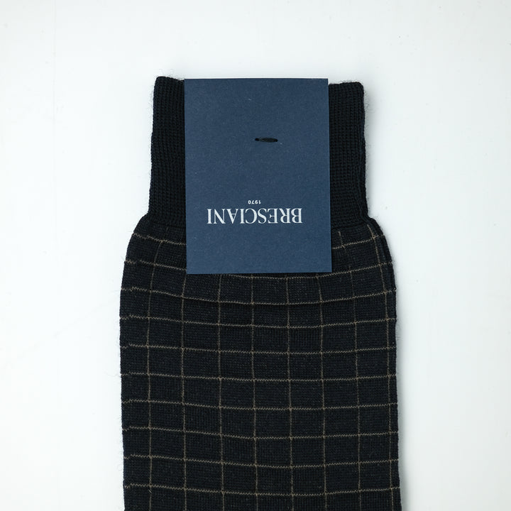 【MENS】BLOCK SOCKS BLACK