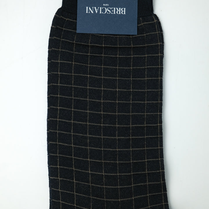 【MENS】BLOCK SOCKS BLACK