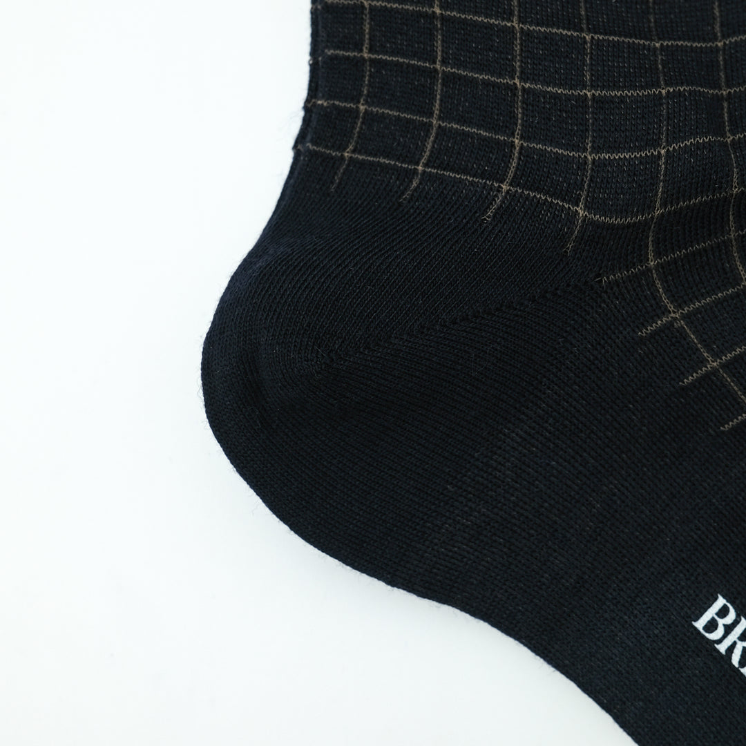 【MENS】BLOCK SOCKS BLACK
