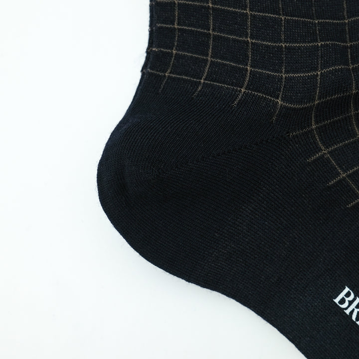 【MENS】BLOCK SOCKS BLACK