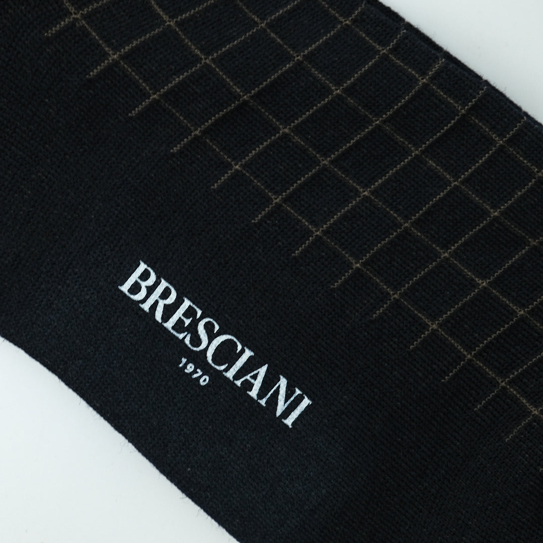 【MENS】BLOCK SOCKS BLACK