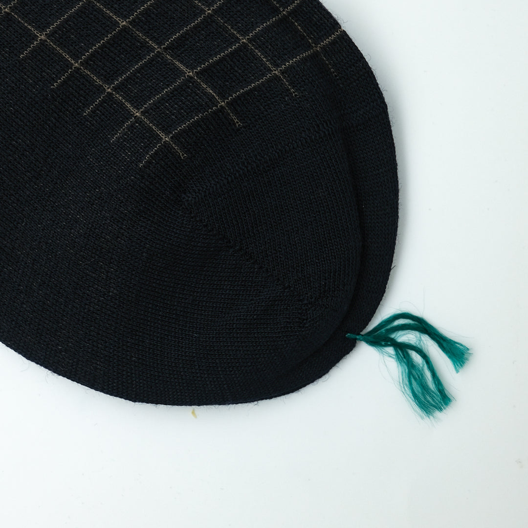 【MENS】BLOCK SOCKS BLACK