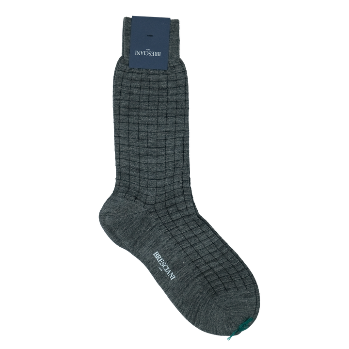 【MENS】BLOCK SOCKS LIGHT GRAY