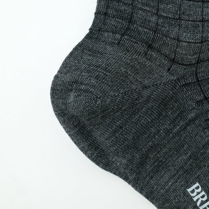 【MENS】BLOCK SOCKS LIGHT GRAY