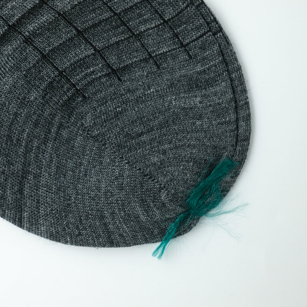 【MENS】BLOCK SOCKS LIGHT GRAY