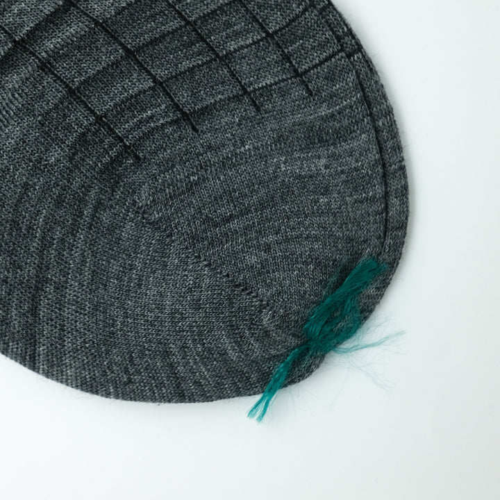 【MENS】BLOCK SOCKS LIGHT GRAY