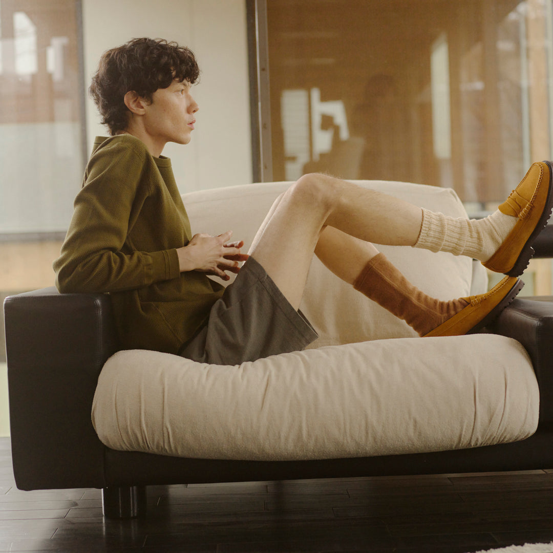 【WOMENS】CODY2 / コディ2 COTTON WOOL SOCKS  LIME YELLOW