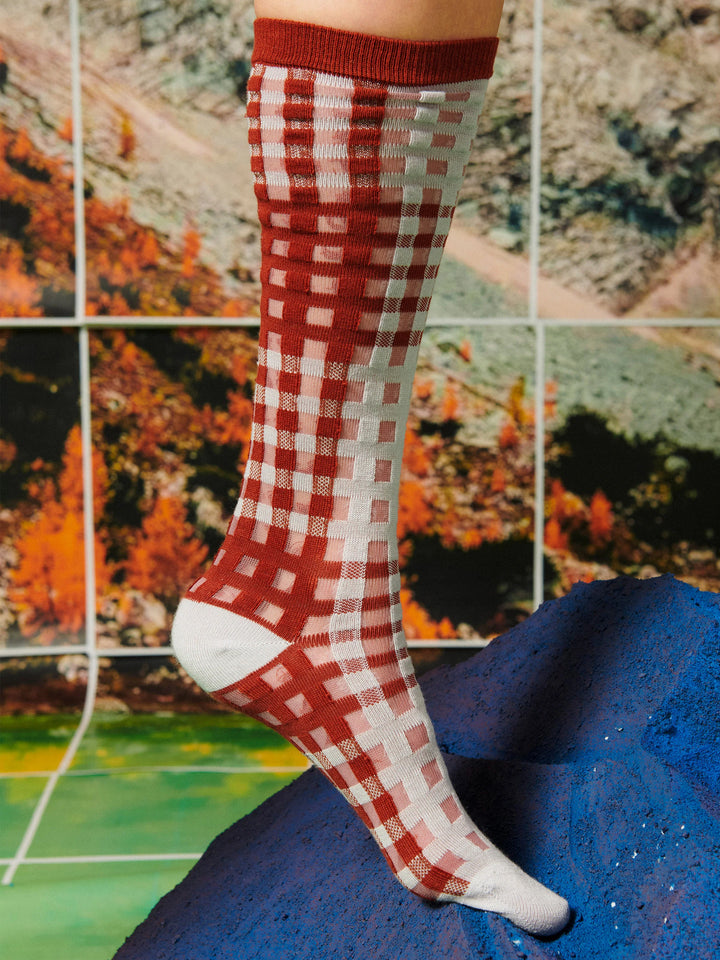 Zuzu Checks Socks Femme Zuzu Checks