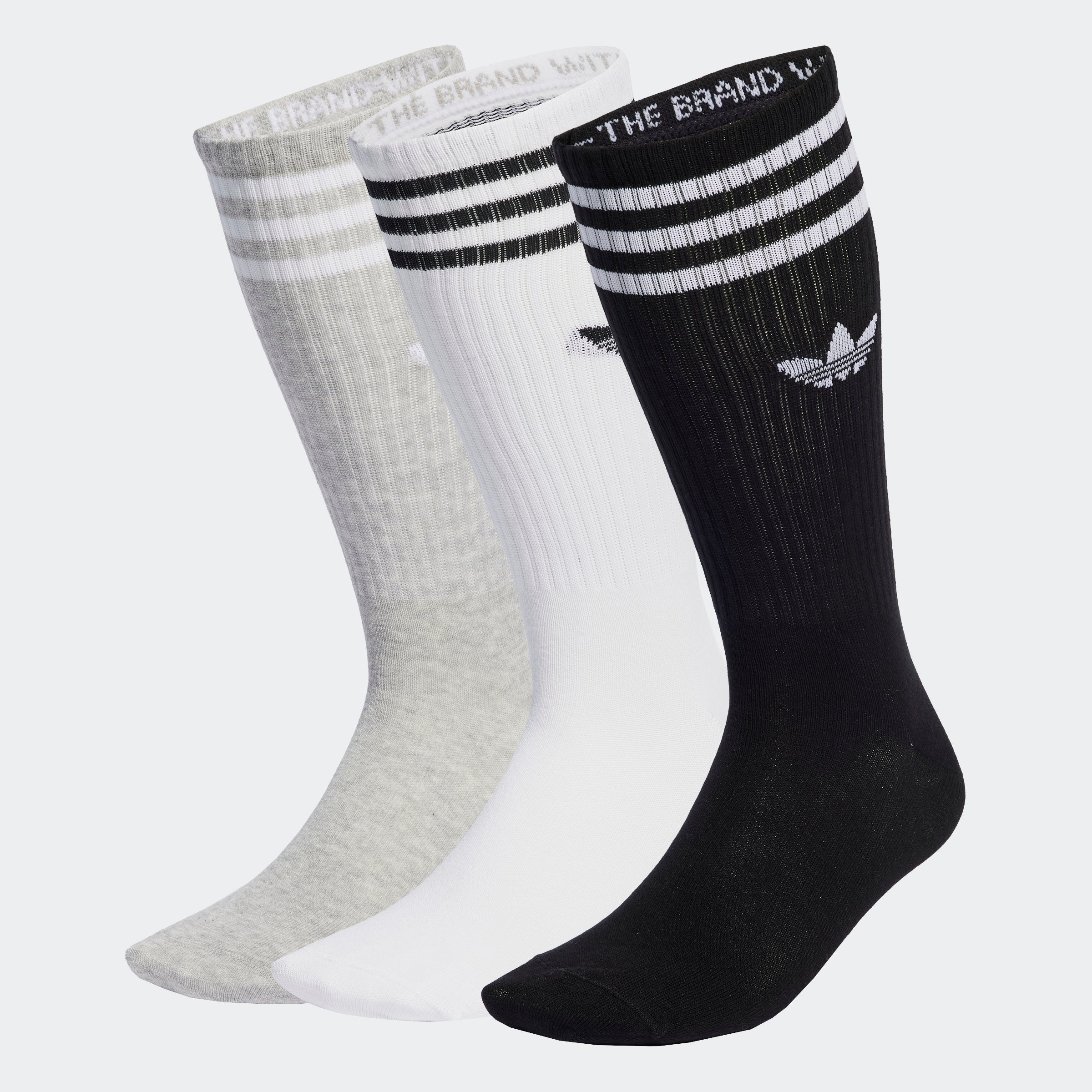 adidas Originals オリジナルス ソリッドクルーソックス 3PACK WHITE