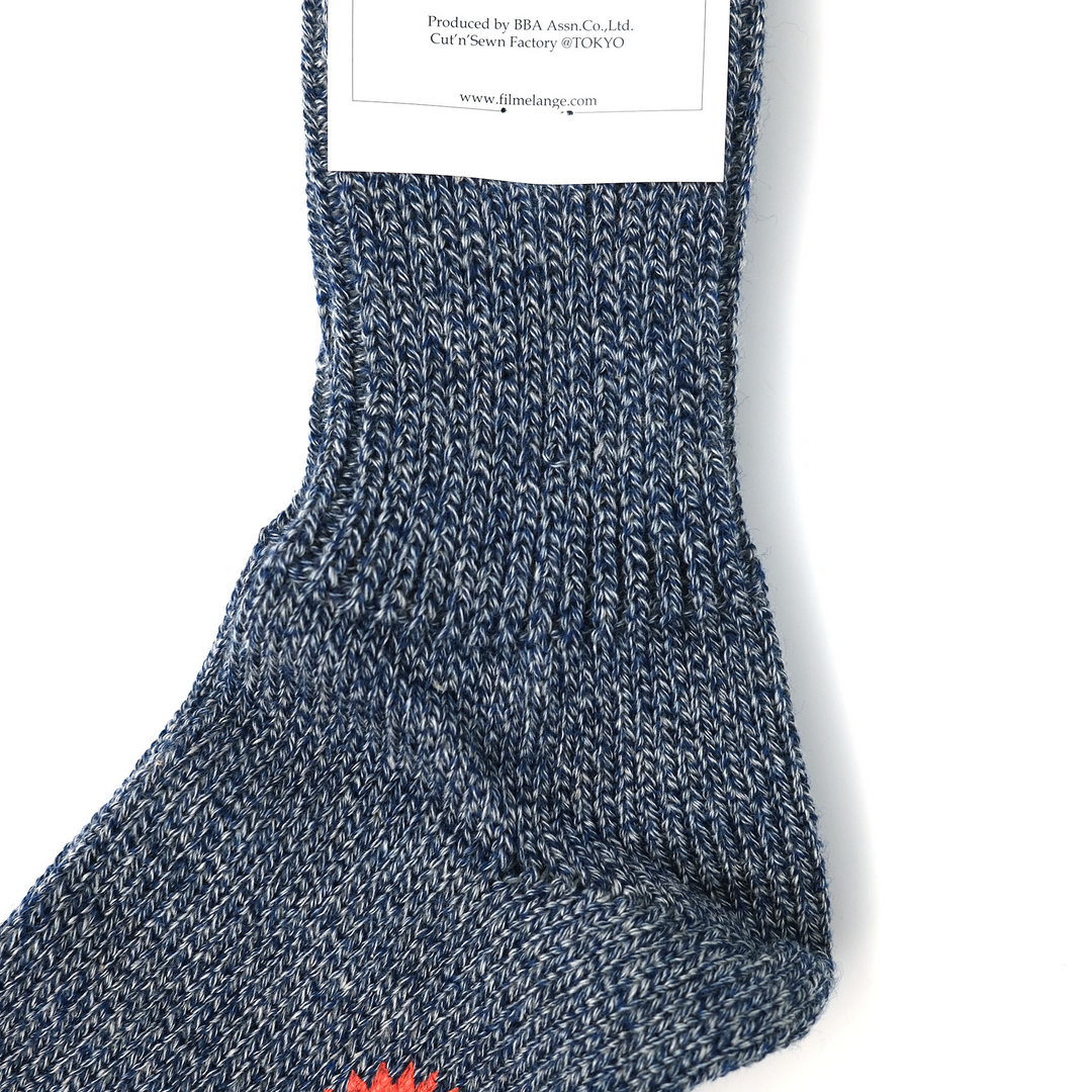 【WOMENS】NAT2 / ナット2 COTTON WOOL SOCKS BLUE MELANGE