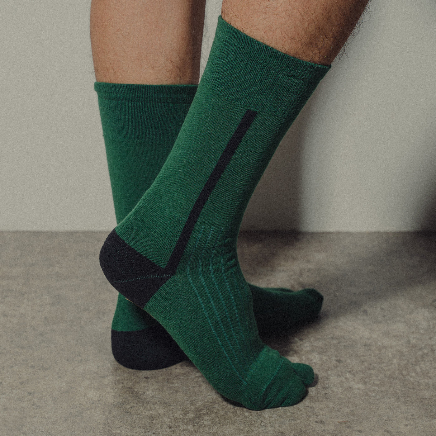 SIDE LINE SOCKS MENS D.GREEN
