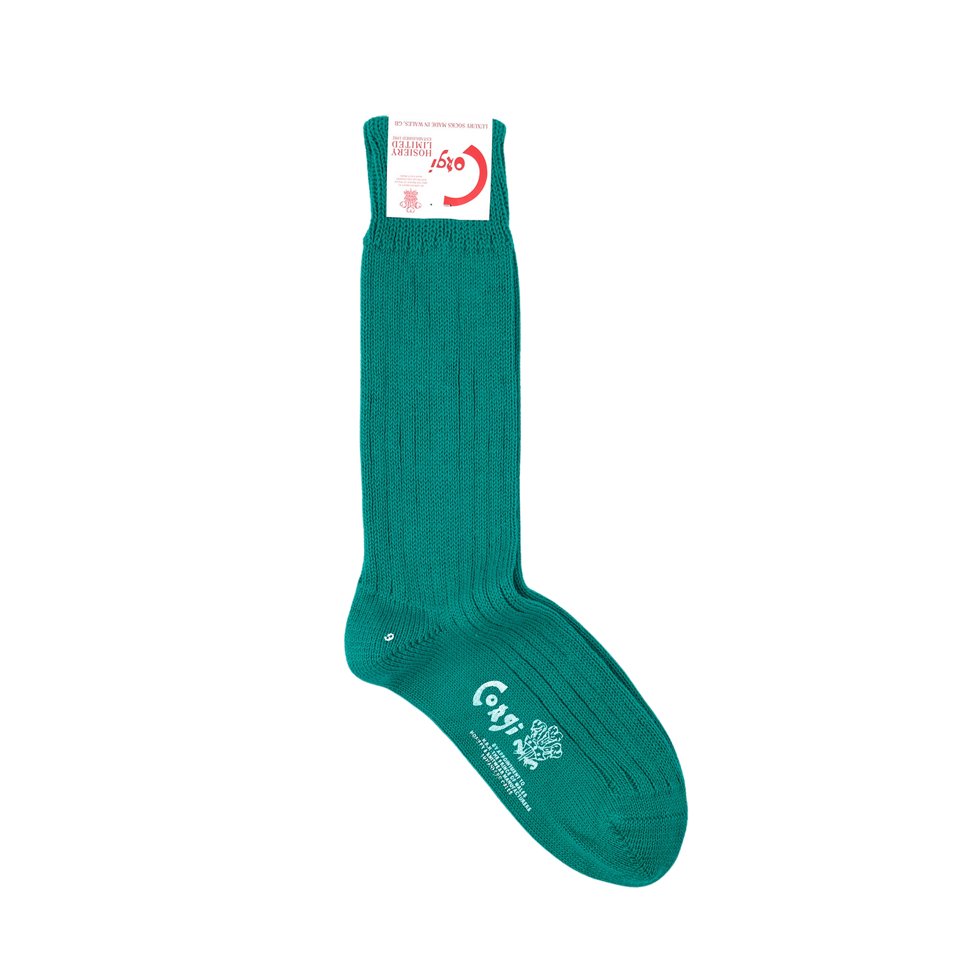 【WOMENS】SOFT COTTON PLAIN SOCKS GREEN