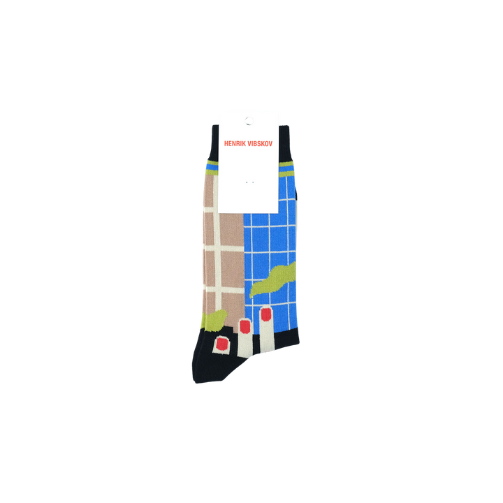 Chopped Finger Factory Socks Homme Blue Tan Factory