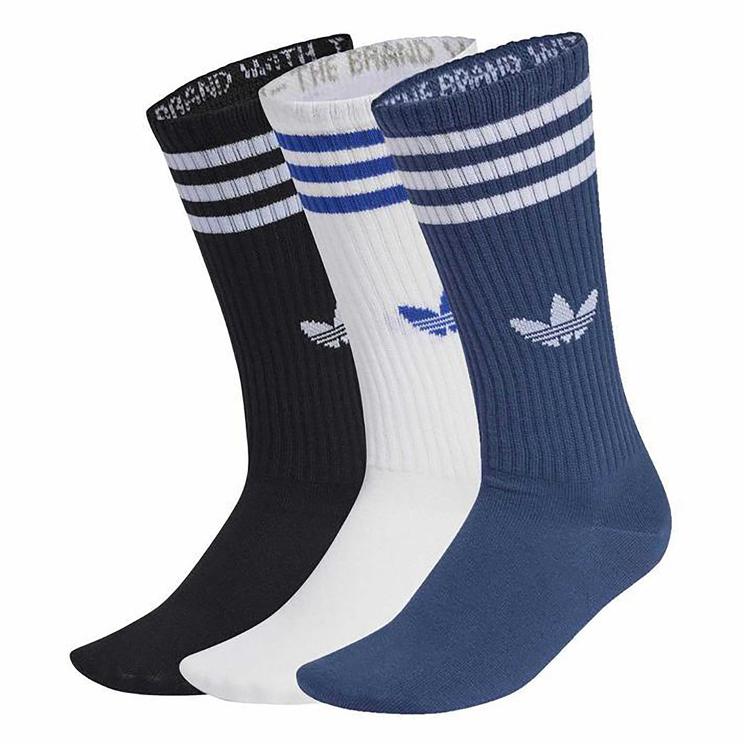 adidas Originals 3 STRIPES HIGH CREW SOCKS 3 PACK WHITE/NIGHT MARINE/BLACK