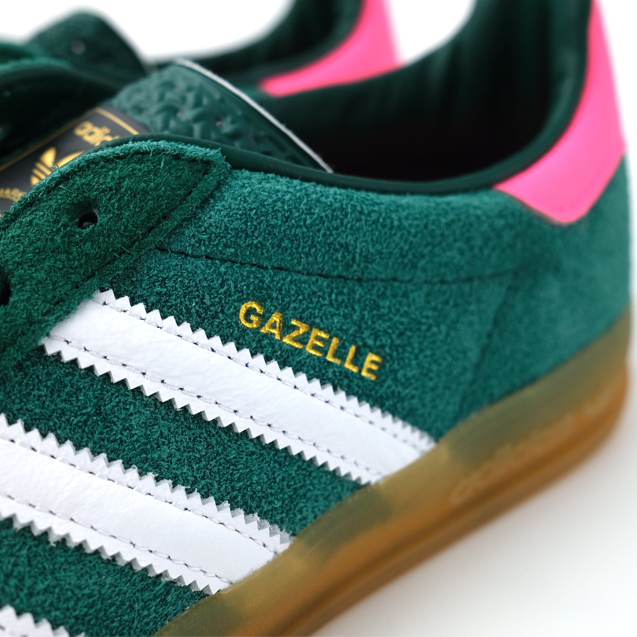 adidas Gazelle Indoor W 緑/白/ピンク 25センチ　新品 Amazon | [アディダス] ガゼル インドア W W GAZELLE INDOOR W