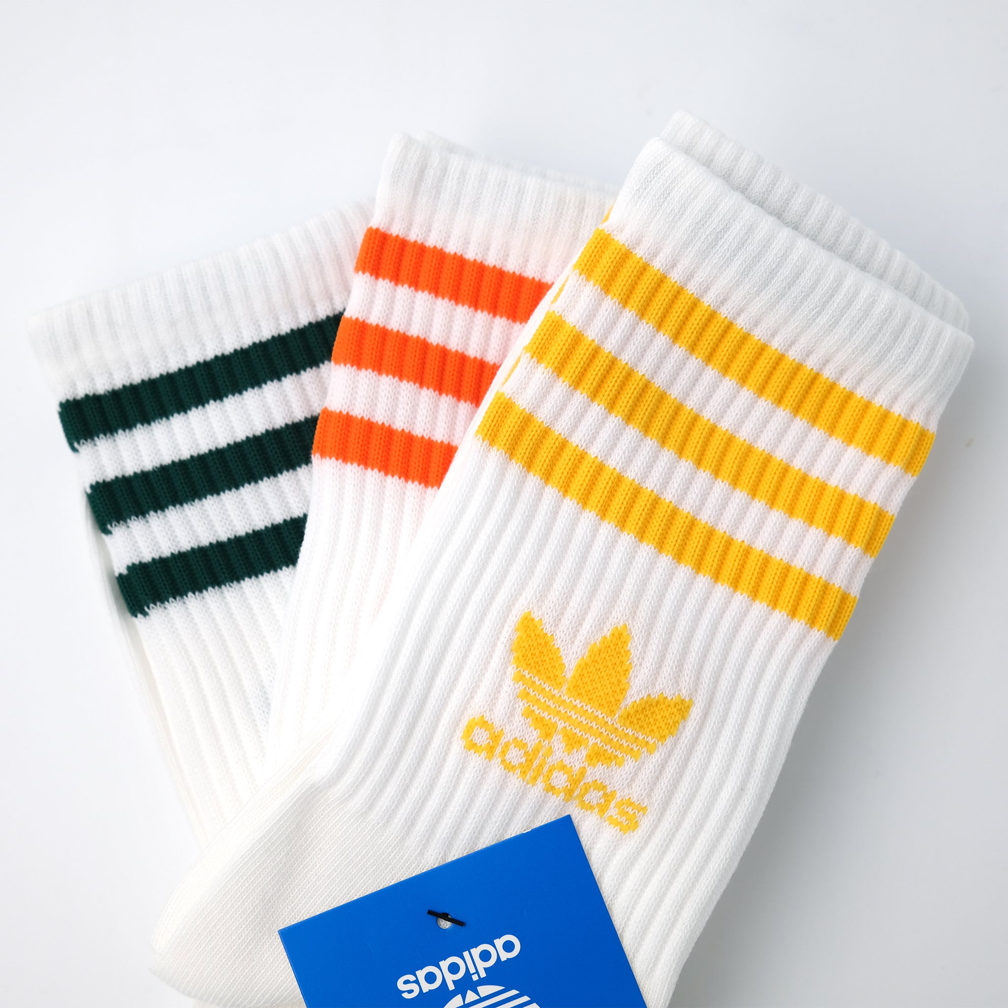 adidas Originals MID CUT CRW SCK ミッドカット クルーソックス 3PACK
