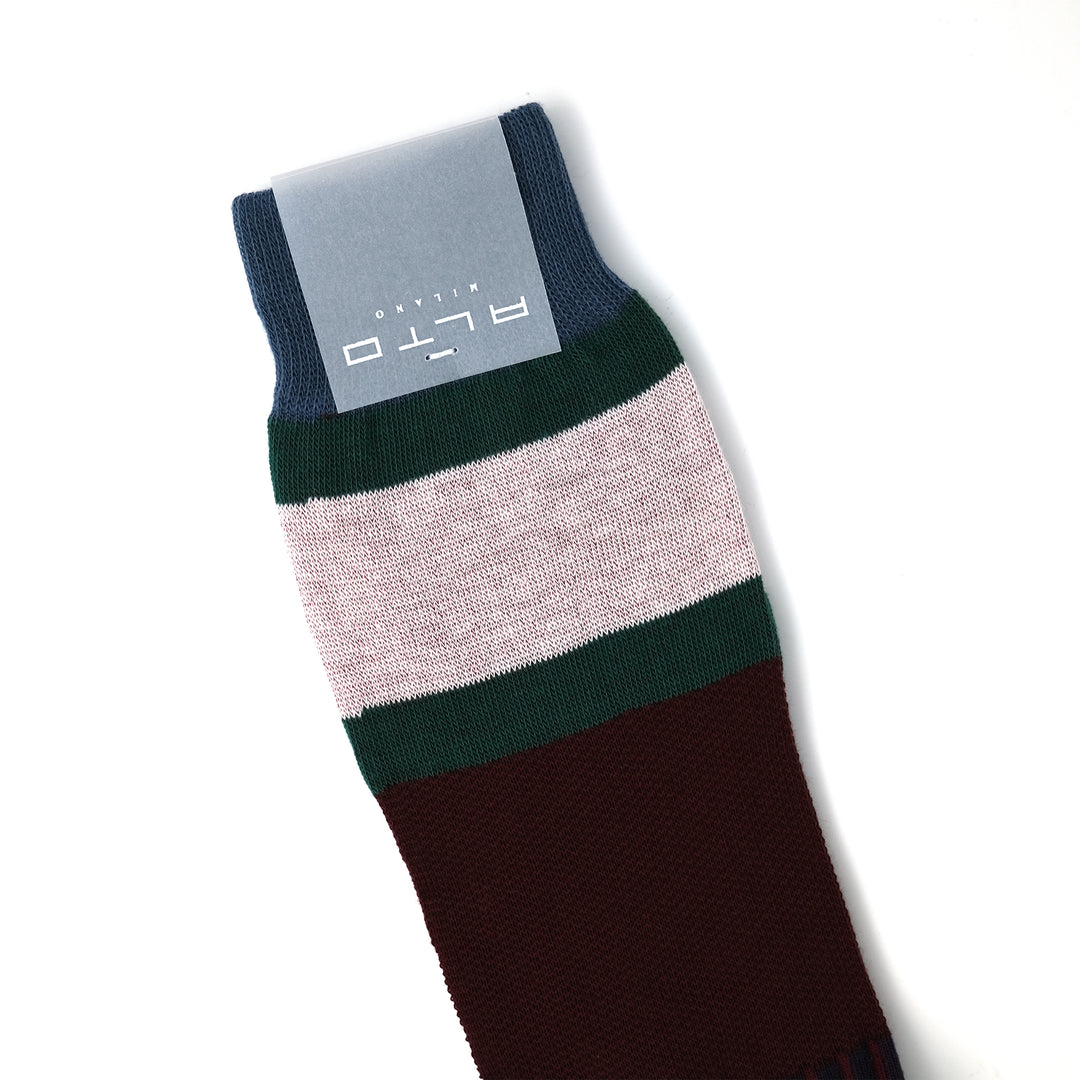 【MENS】ARGYLE SOCKS BORDEAUX