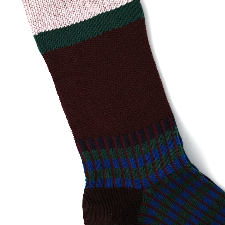 【MENS】ARGYLE SOCKS BORDEAUX