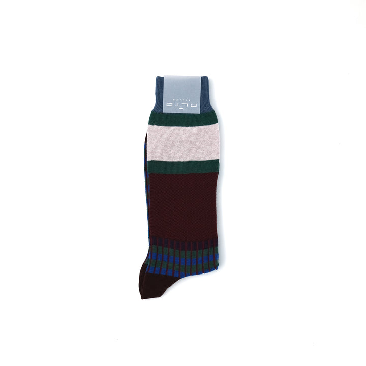 【MENS】ARGYLE SOCKS BORDEAUX