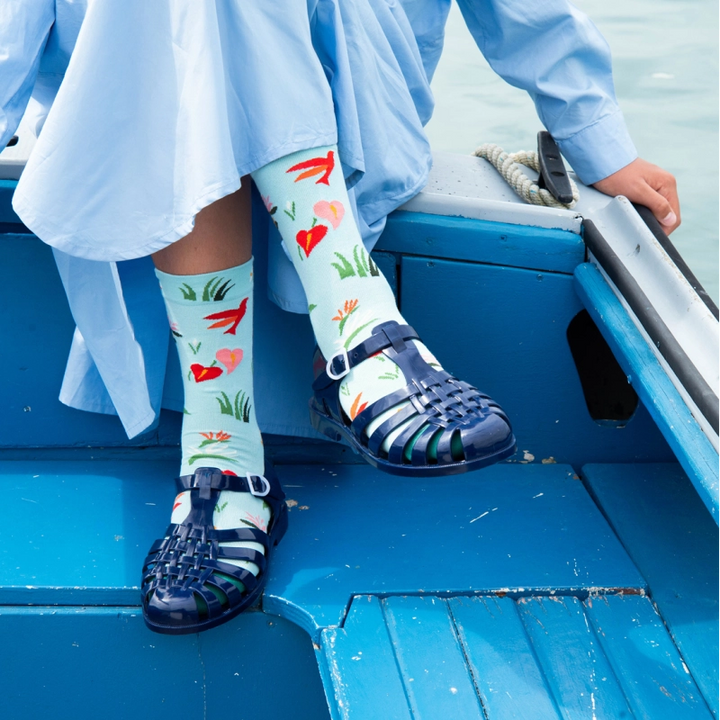 Sock Semis Aqua