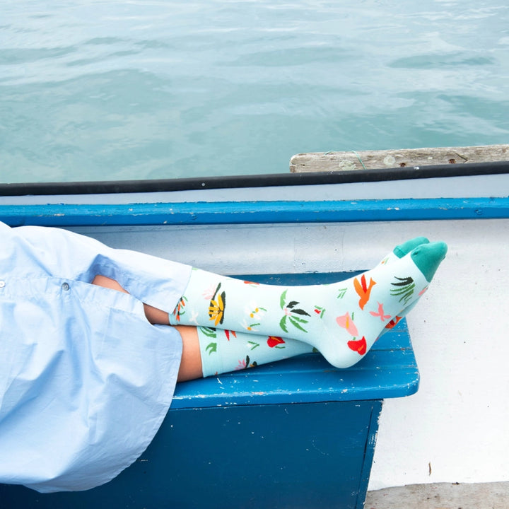 Sock Semis Aqua