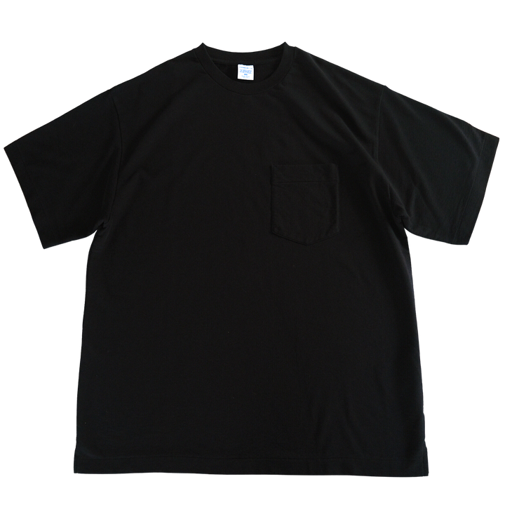 COMFORT PILE POCKET TEE BLACK