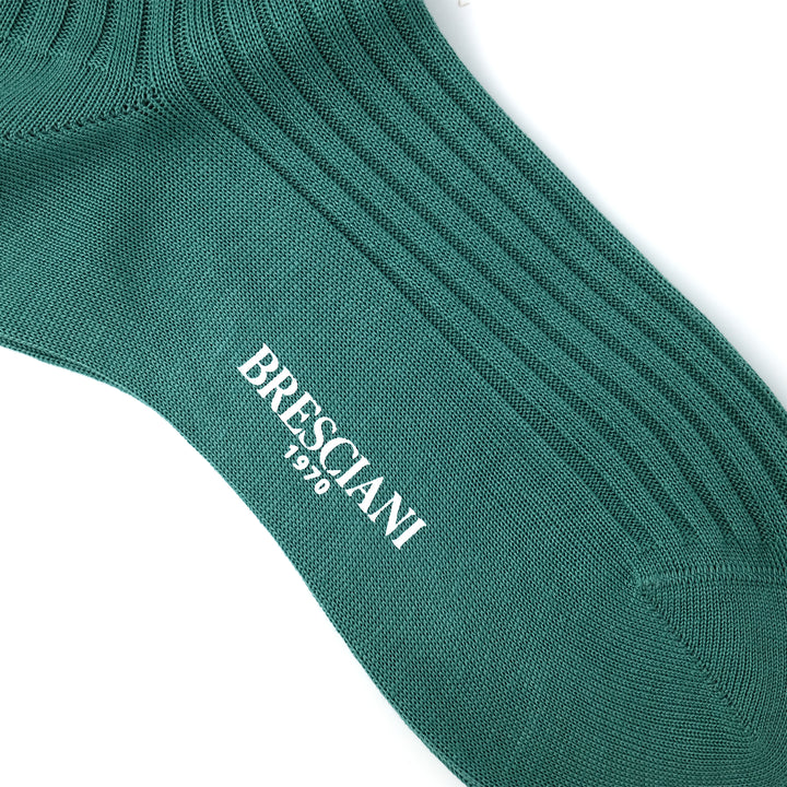 【WOMENS】TWO-TONE COLOR SOCKS CREAM×GREEN