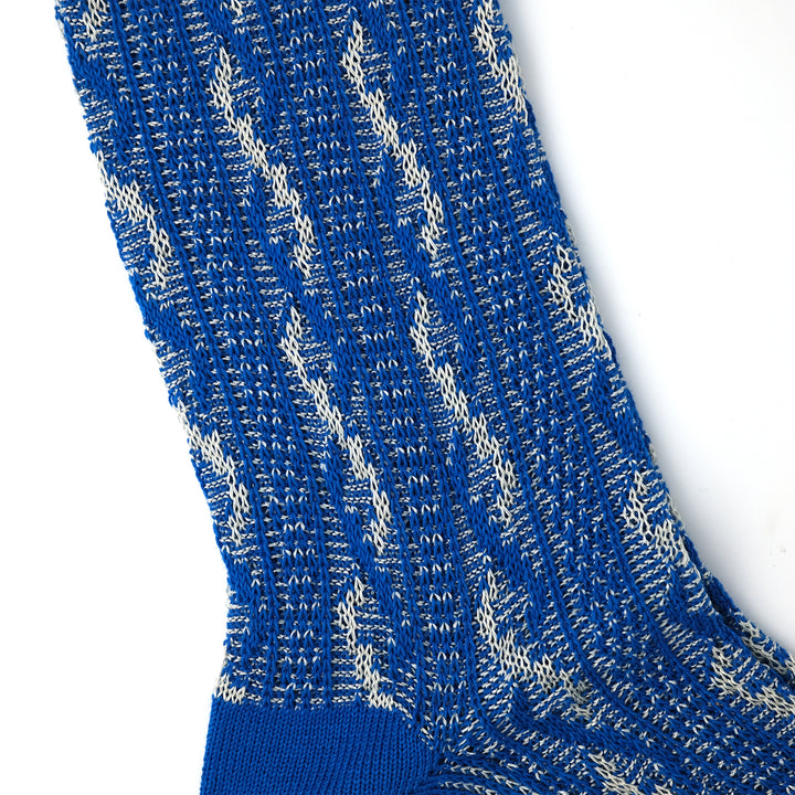 【WOMENS】CABLE SOCKS BLUE