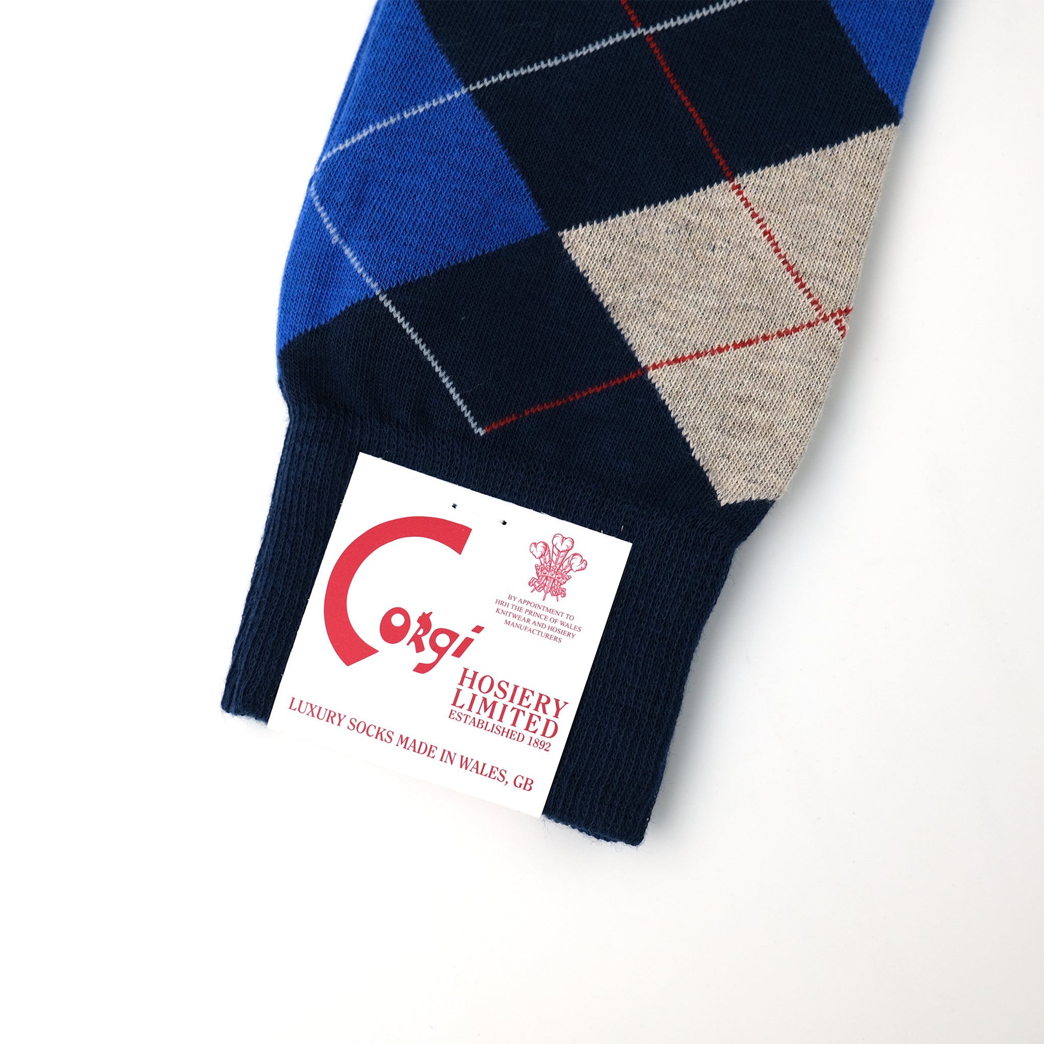 MENS】FINE GAUGE ARGYLE SOCKS NAVY – SOCKSTORE™