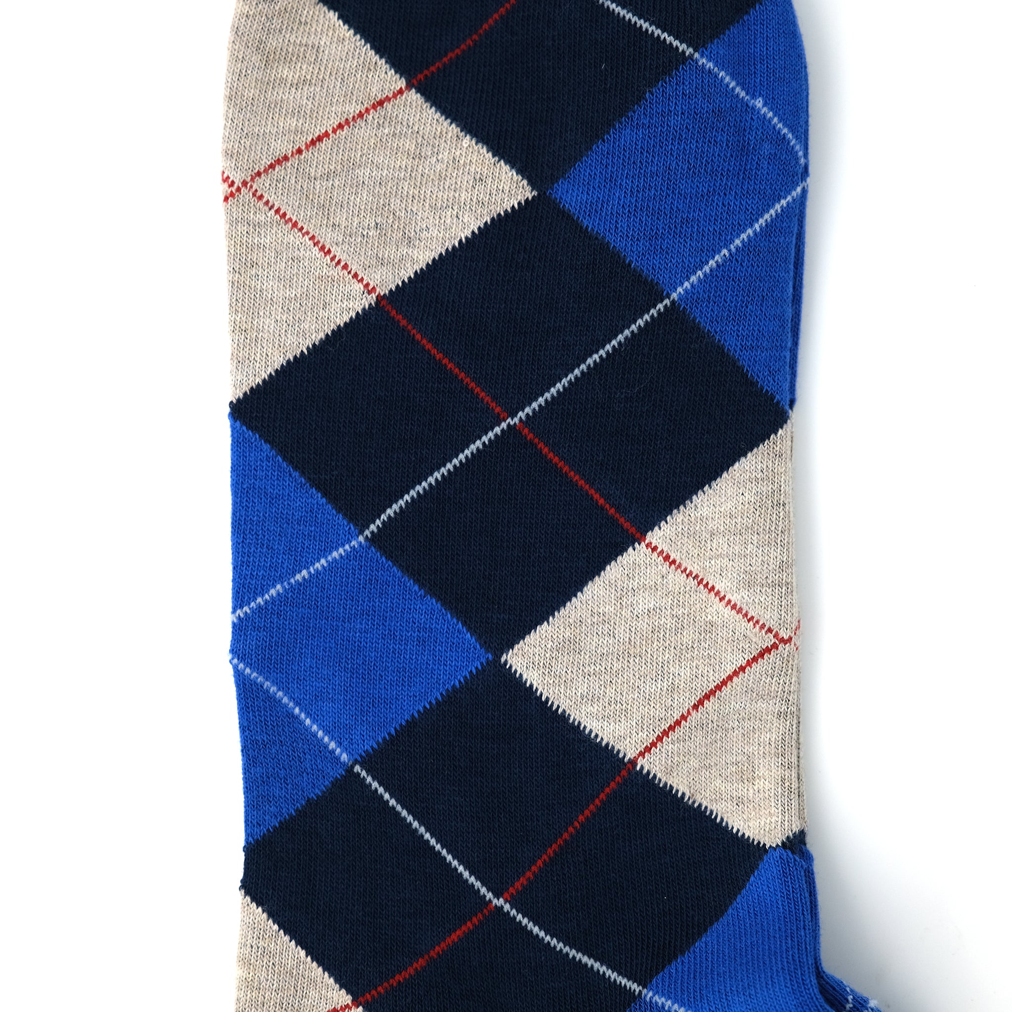MENS】FINE GAUGE ARGYLE SOCKS NAVY – SOCKSTORE™