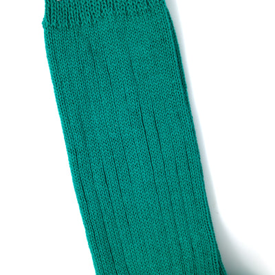 【WOMENS】SOFT COTTON PLAIN SOCKS GREEN