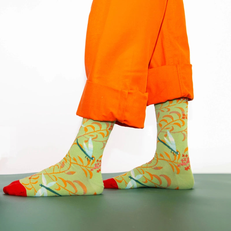 Sock Libellule Lime
